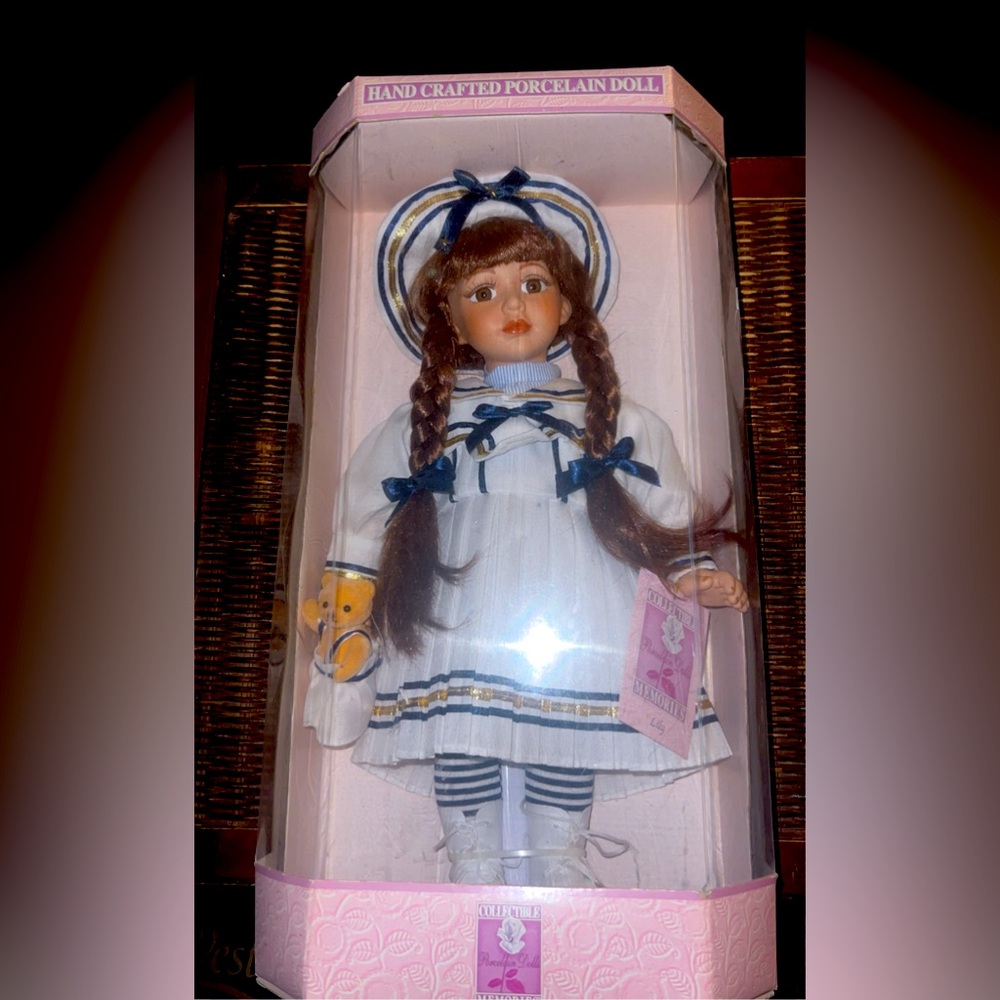 Vintage Collectible Memories Porcelain Doll “Lily”